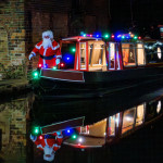 Santa arrives by narrowboat